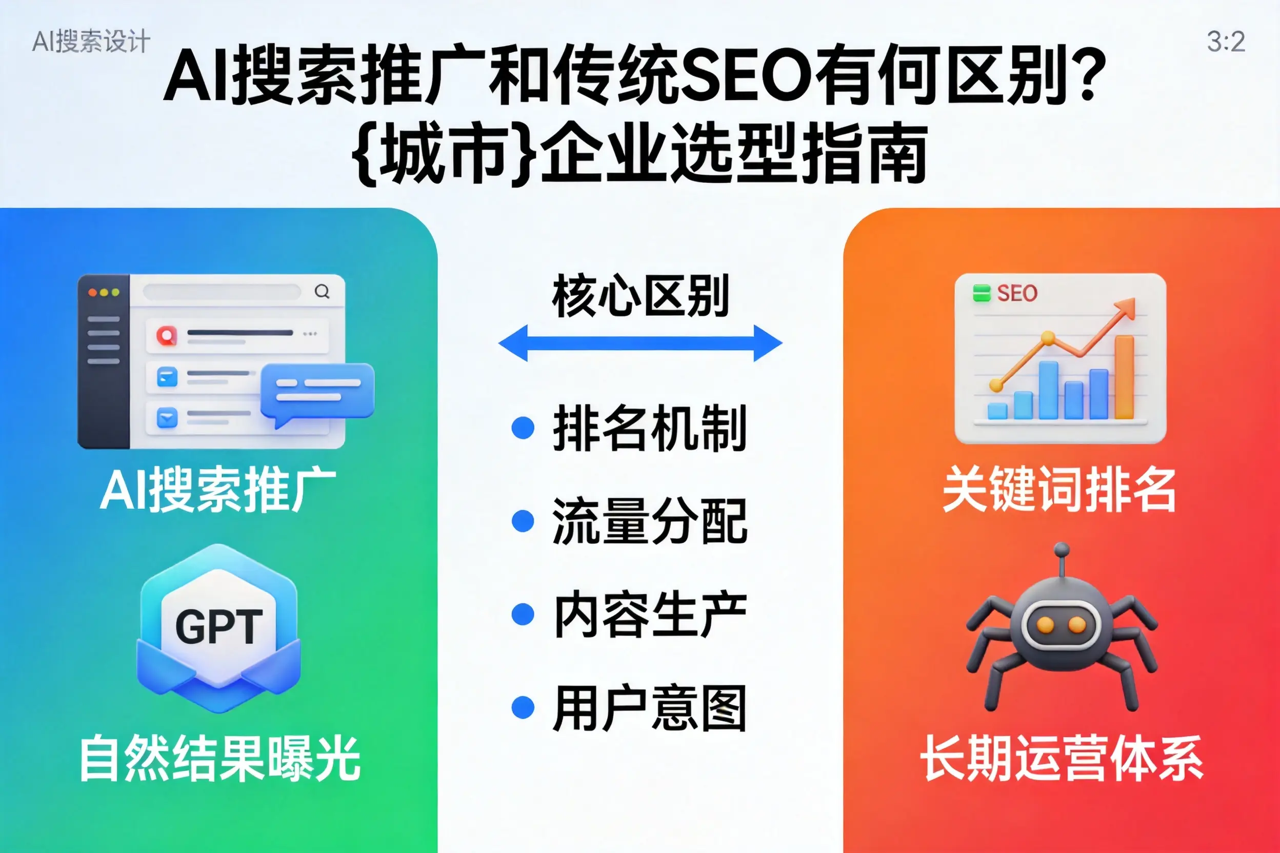 AI搜索推广和传统SEO有何区别?临汾企业选型指南