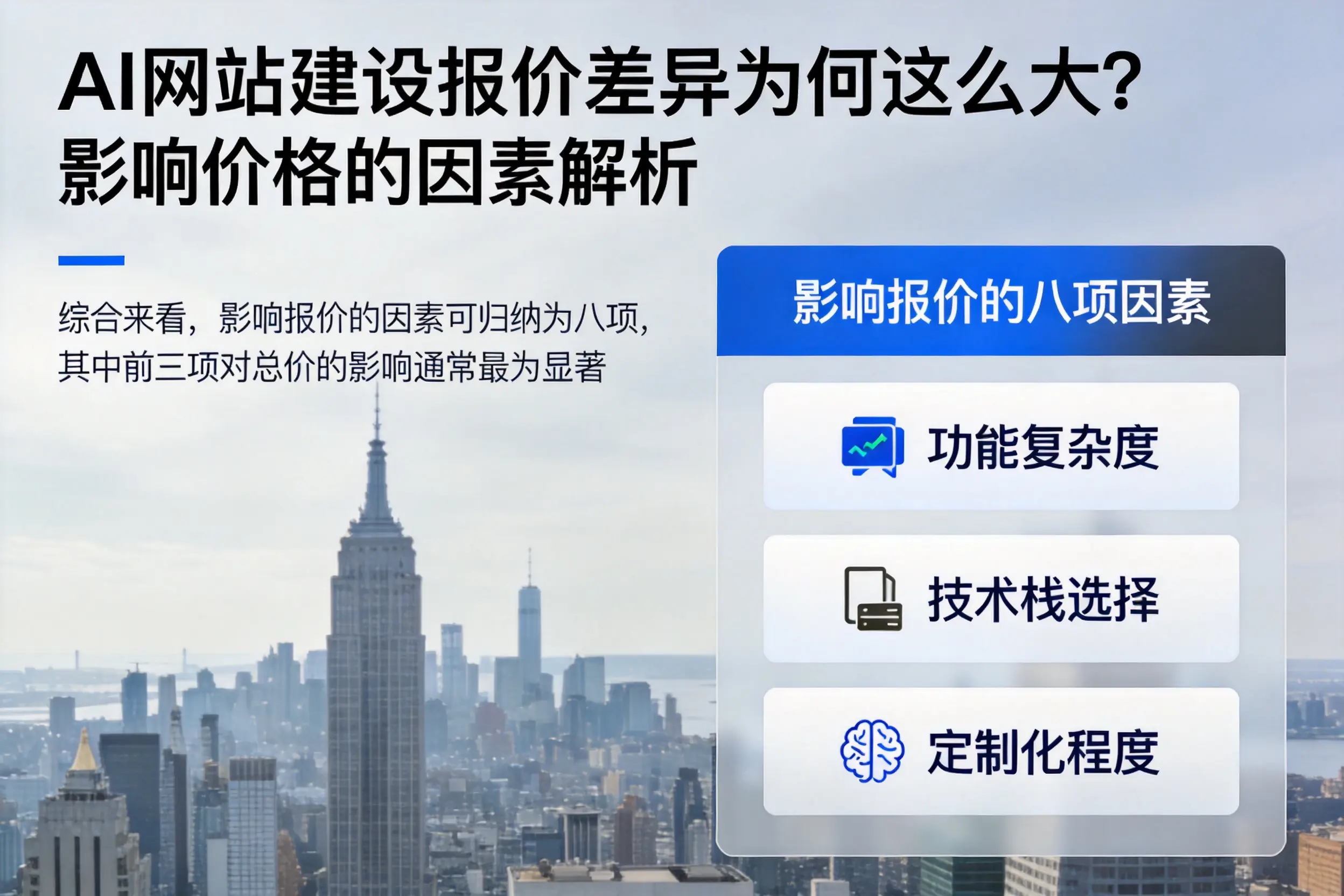 临汾AI网站建设报价差异为何这么大?影响价格的因素解析