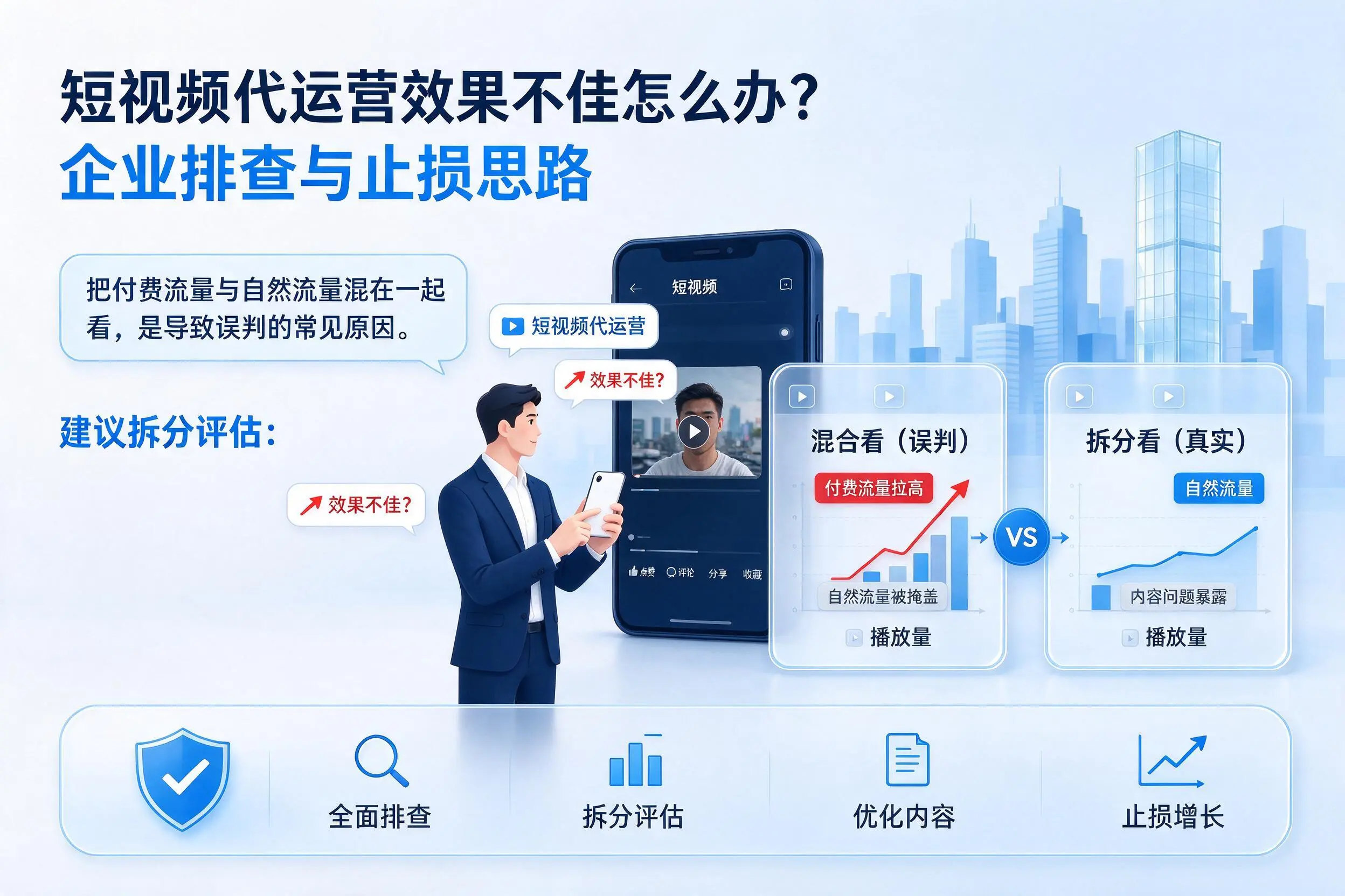 短视频代运营效果不佳怎么办?临汾企业排查与止损思路