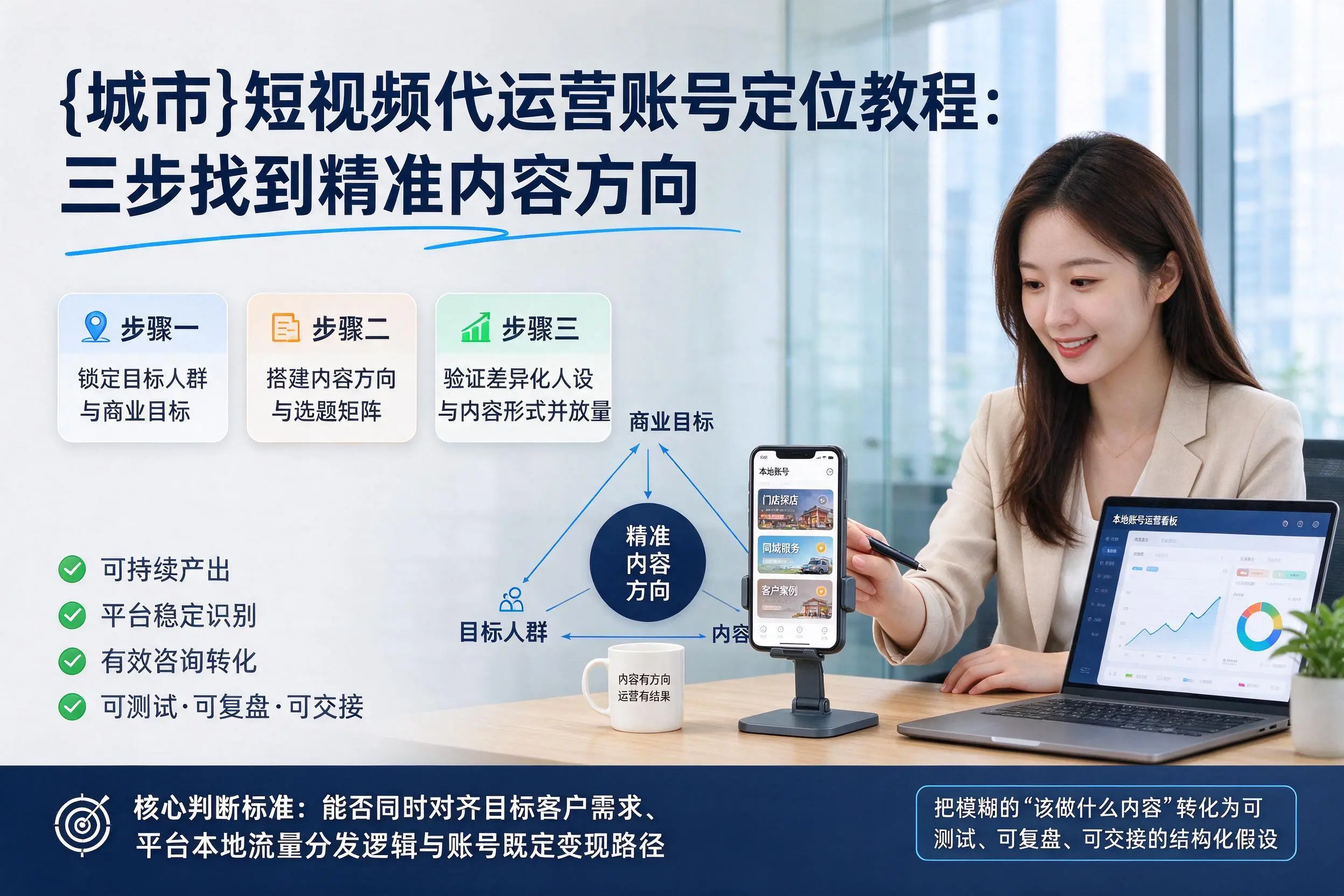 临汾短视频代运营账号定位教程：三步找到精准内容方向
