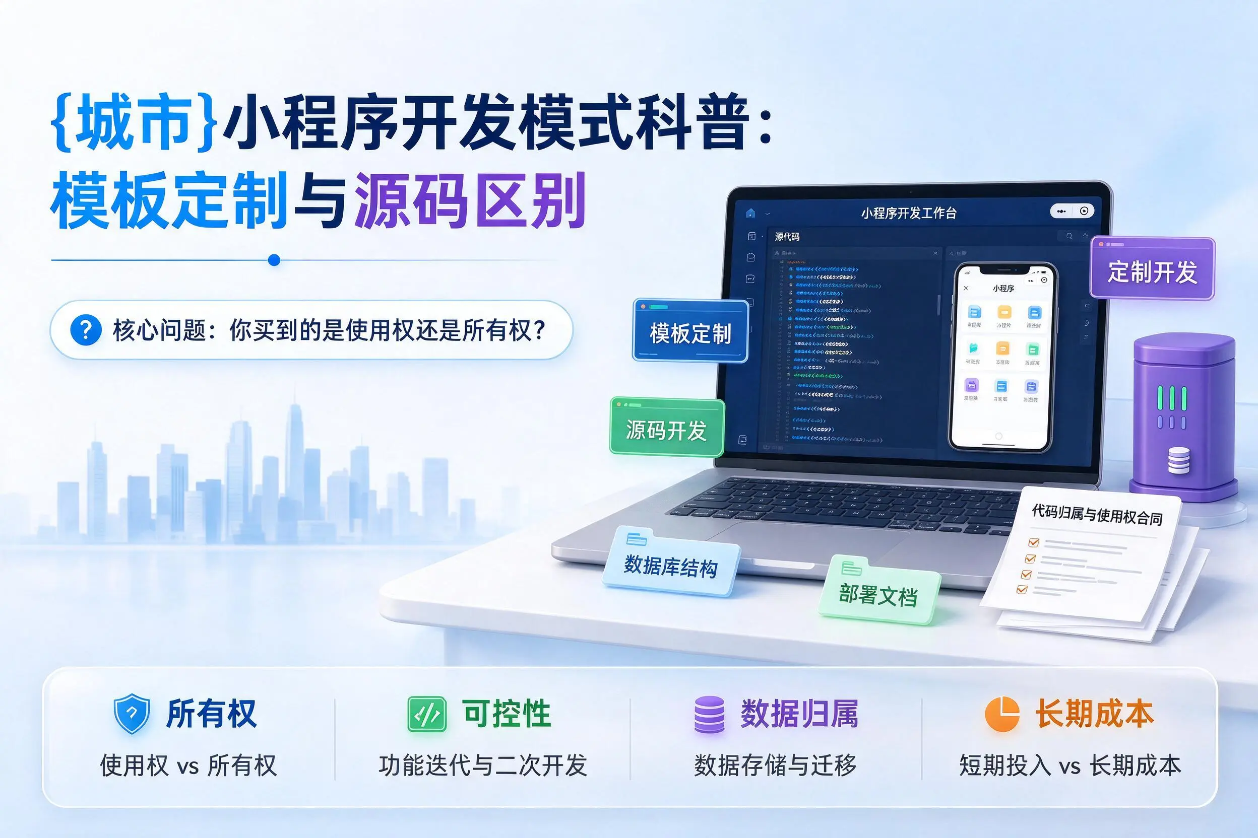 临汾小程序开发模式科普:模板定制与源码区别