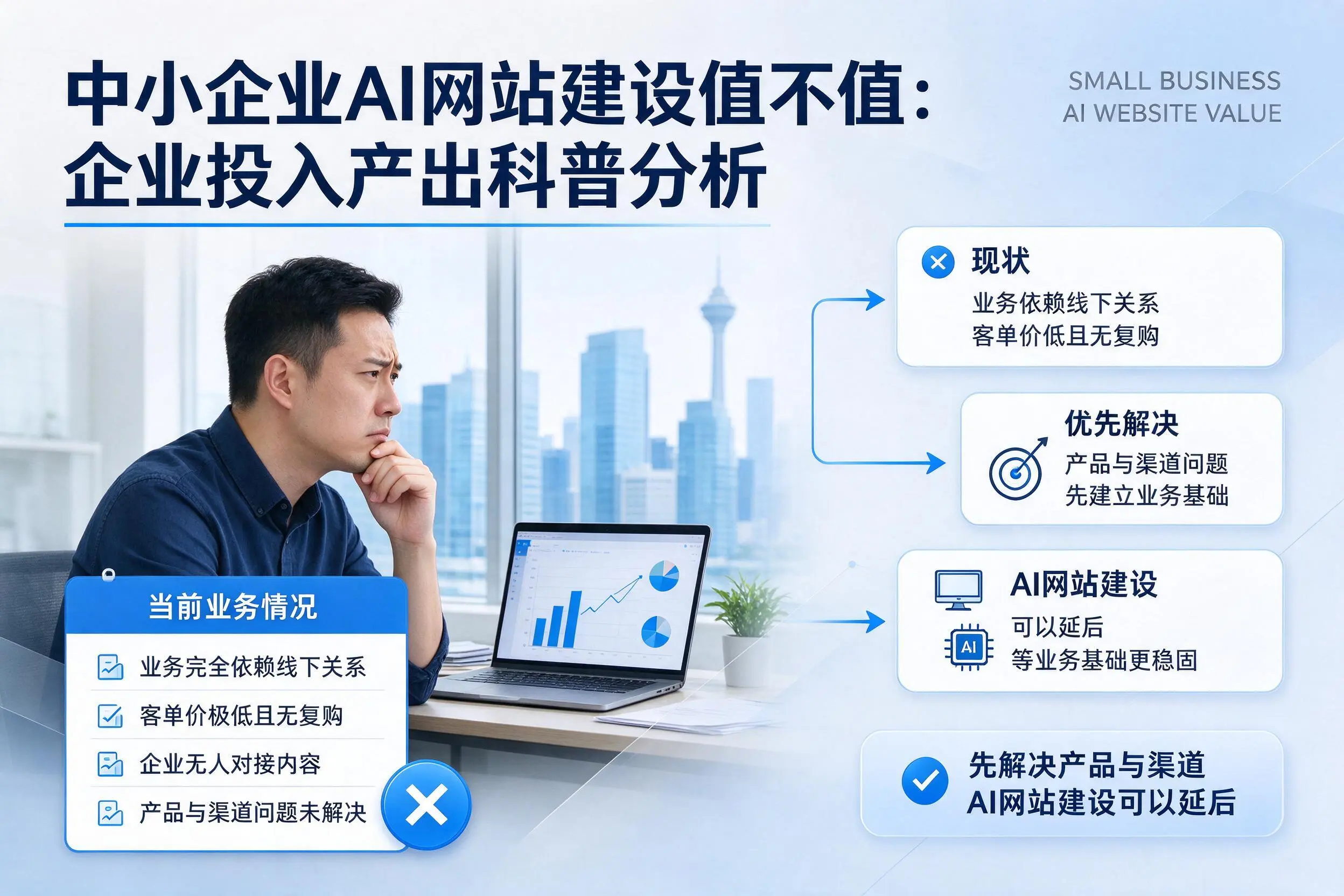中小企业AI网站建设值不值:临汾企业投入产出科普分析