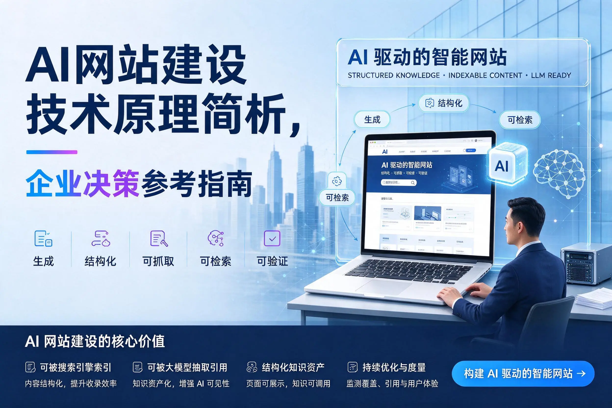 AI网站建设技术原理简析，临汾企业决策参考指南
