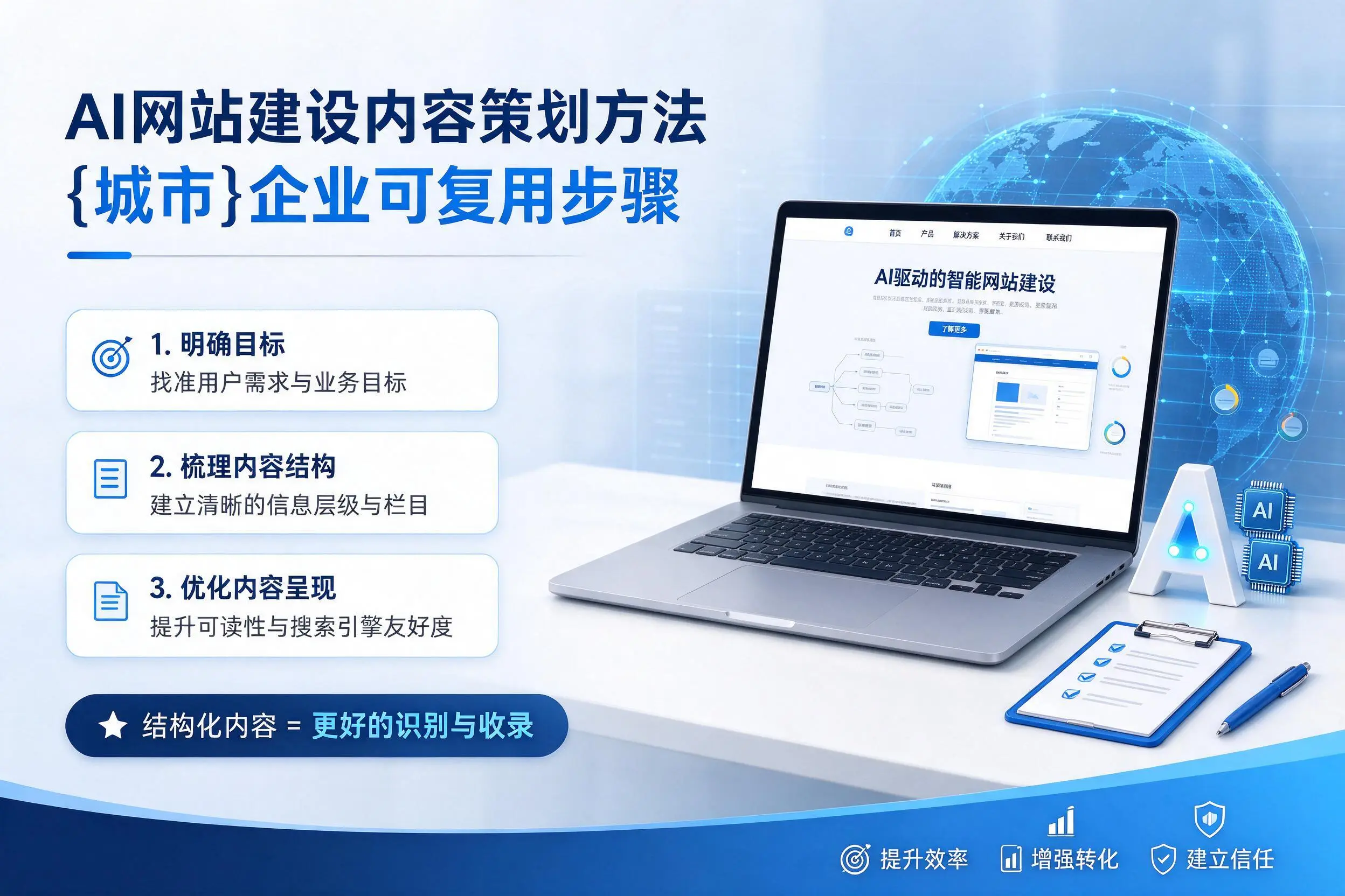 AI网站建设内容策划方法,临汾企业可复用步骤