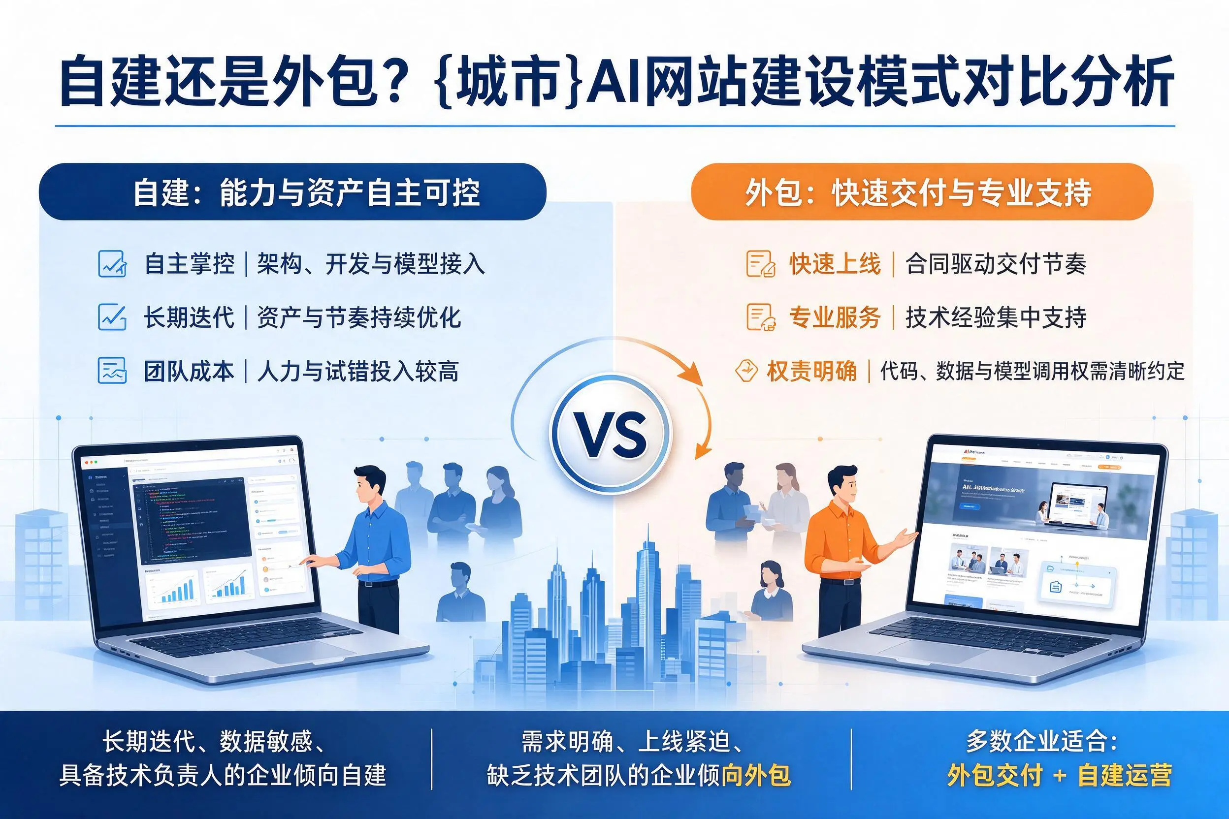 自建还是外包？临汾AI网站建设模式对比分析