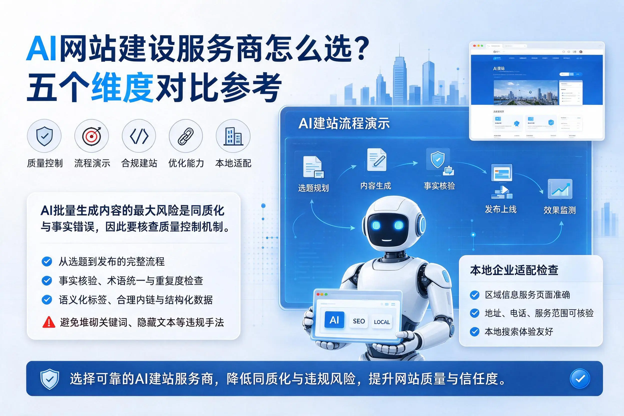 临汾AI网站建设服务商怎么选?五个维度对比参考